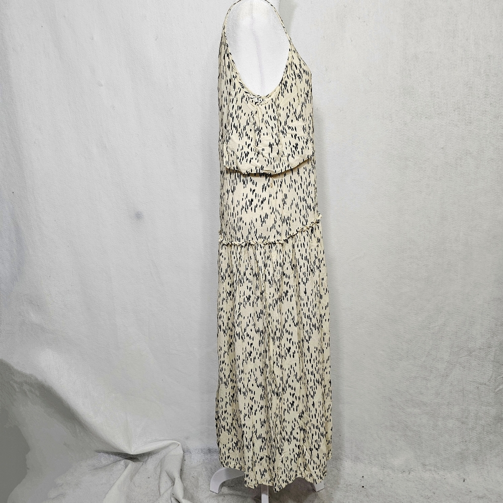 Lela Rose Printed Sleeveless Off The Shoulder Maxi Dress 8 - Picture 4 of 11